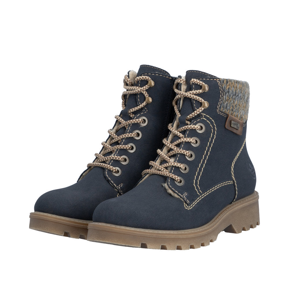 Rieker Sabrina 73220-14 Blue Boots