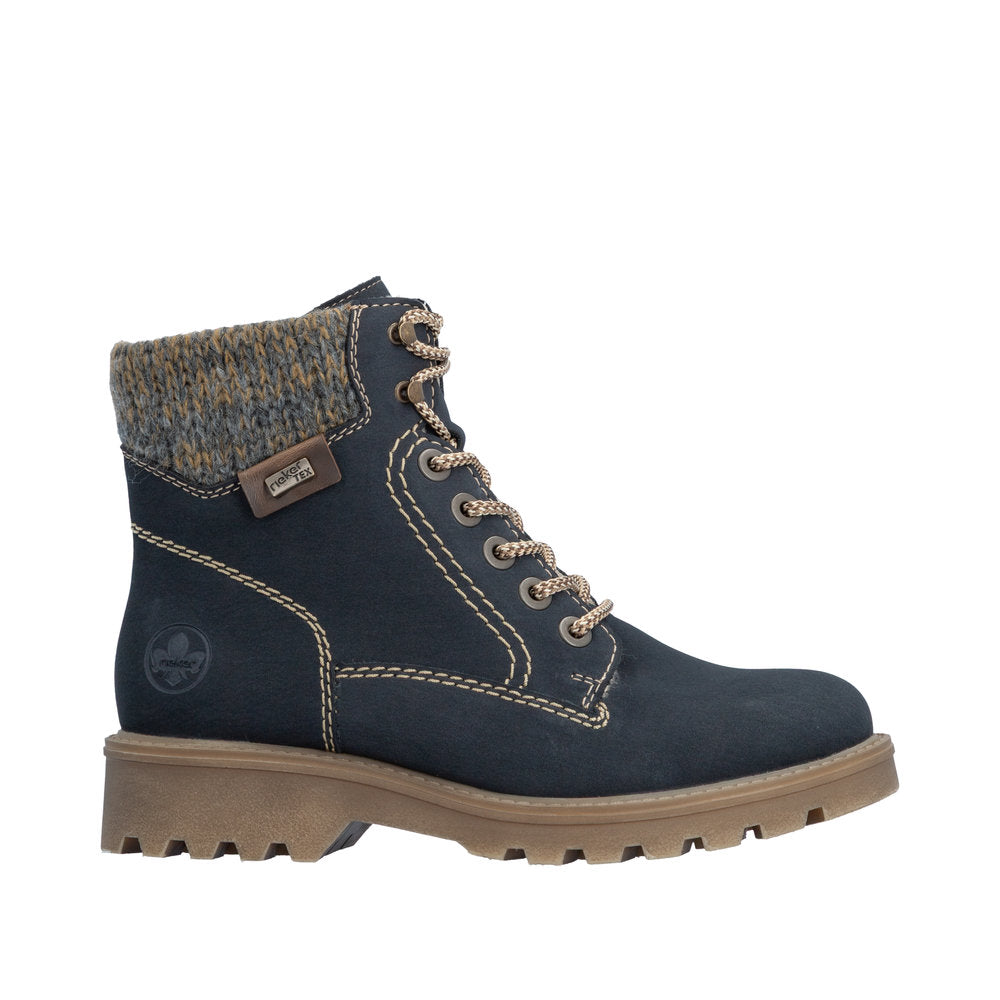Rieker Sabrina 73220-14 Blue Boots