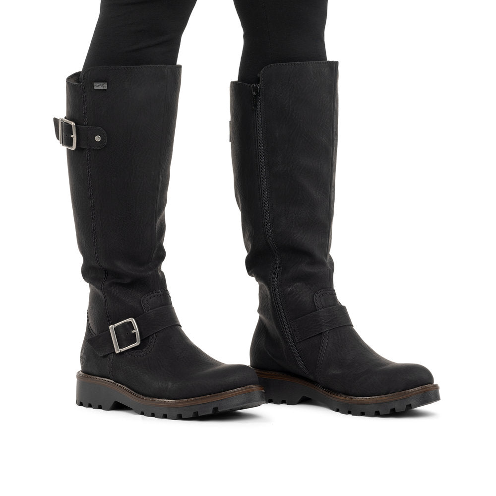 Rieker Sabrina 73292-00 Black Boots
