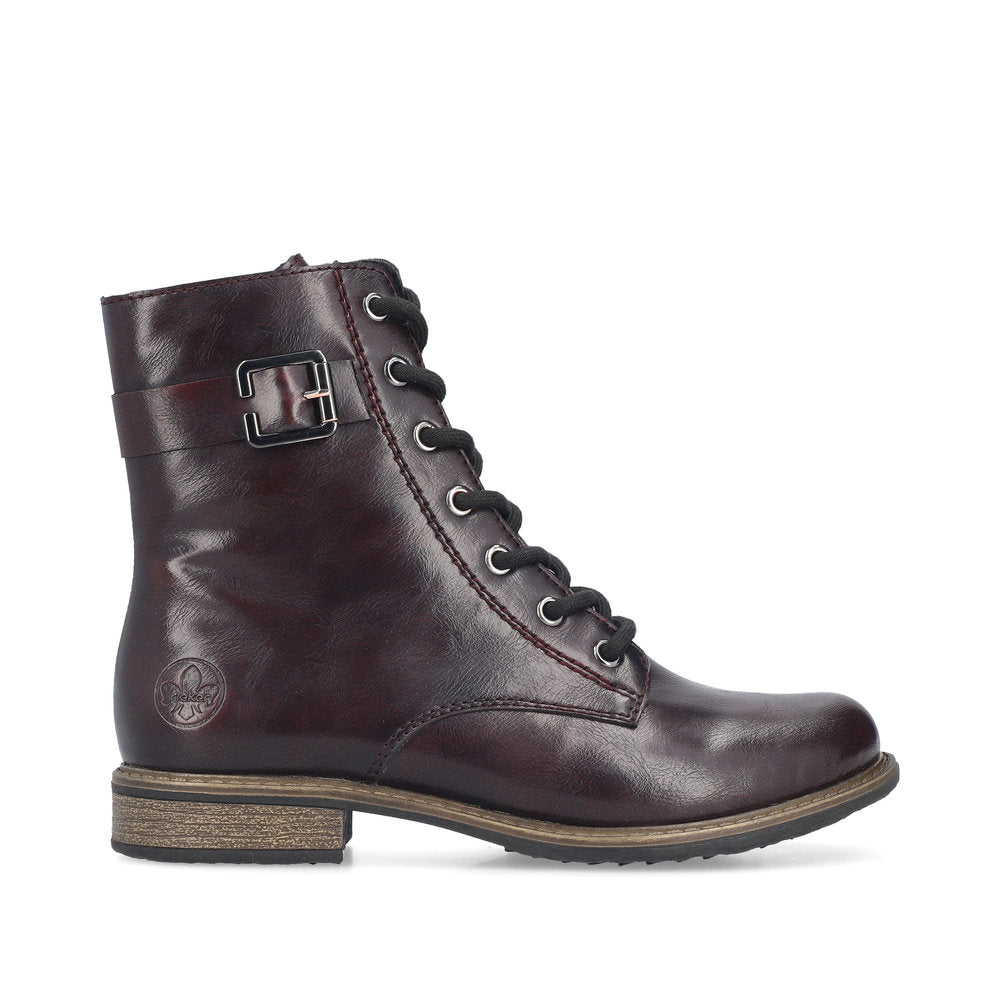 Rieker 74802-35 Womens Red Wide Boots