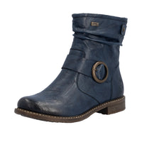 Rieker Ornella 74857-14 Wide Blue Boots