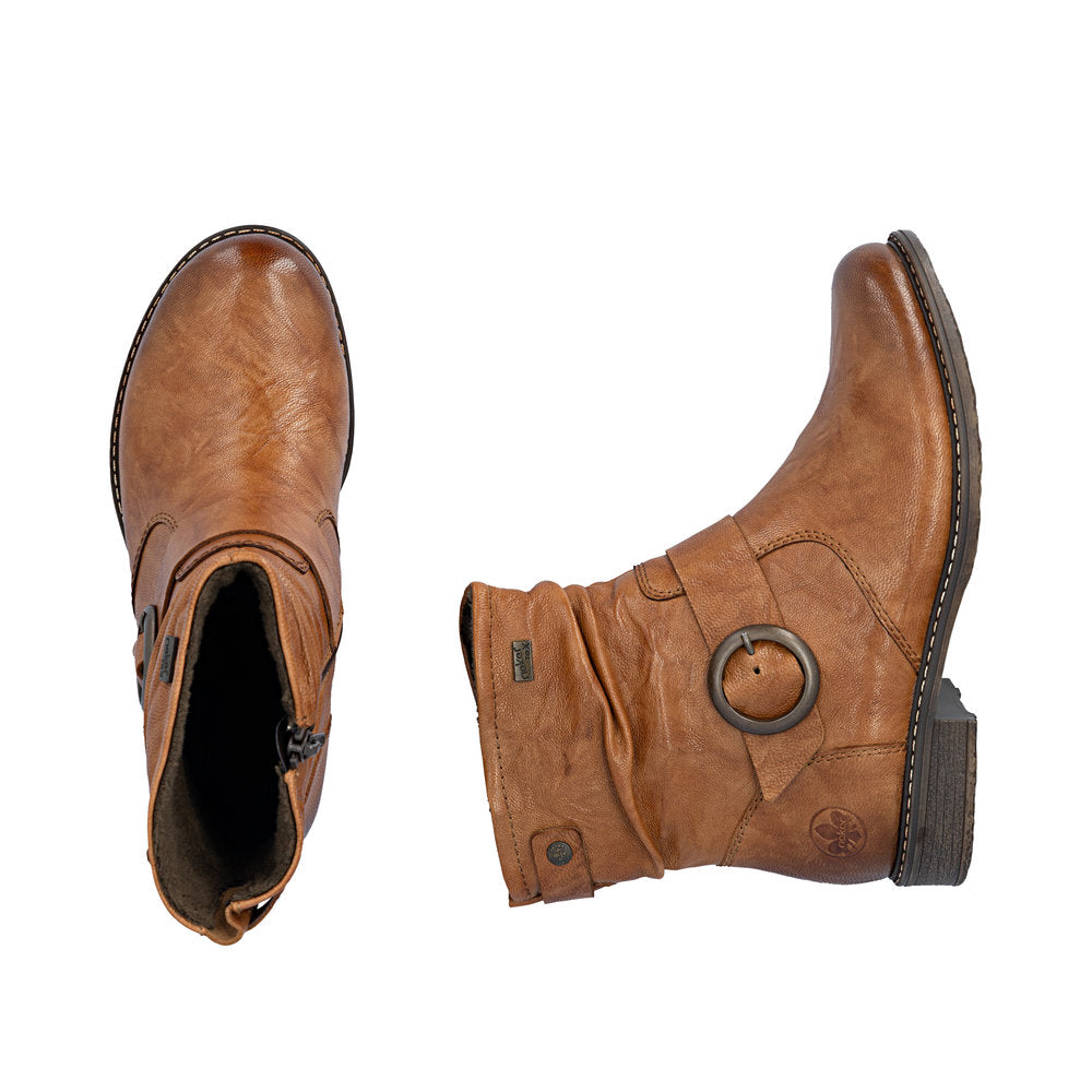 Rieker Ornella 74857-22 Wide Brown Boots