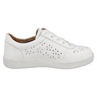 DB Shoes Kaunas White Leather Shoes 75298W 2V