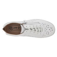 DB Shoes Kaunas White Leather Shoes 75298W 2V