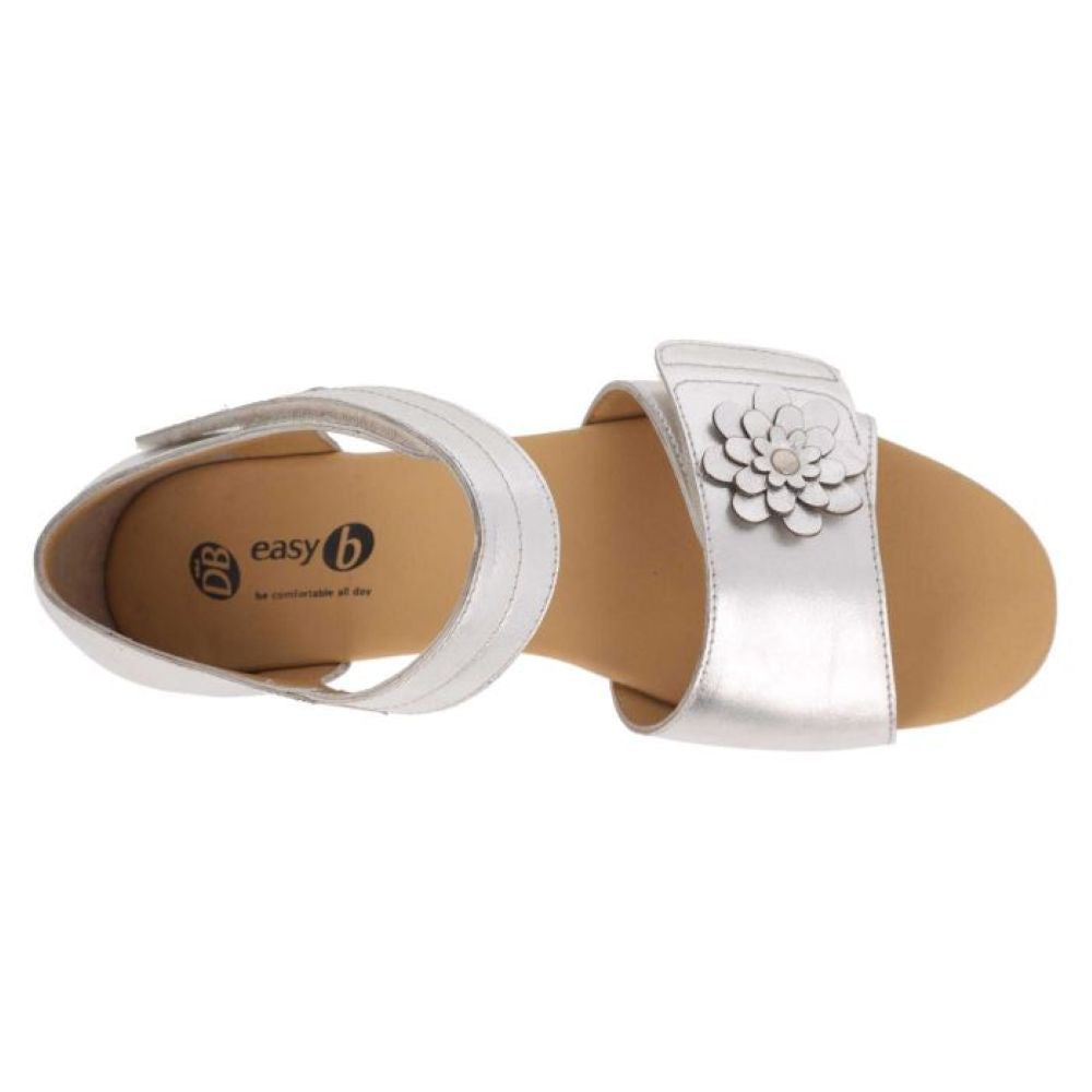 DB Shoes Peony Silver Sandals 75462S 2V