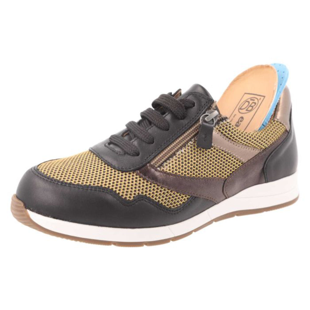 DB Shoes Ava Black/Gold Shoes 2V