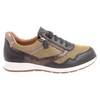 DB Shoes Ava Black/Gold Shoes 2V