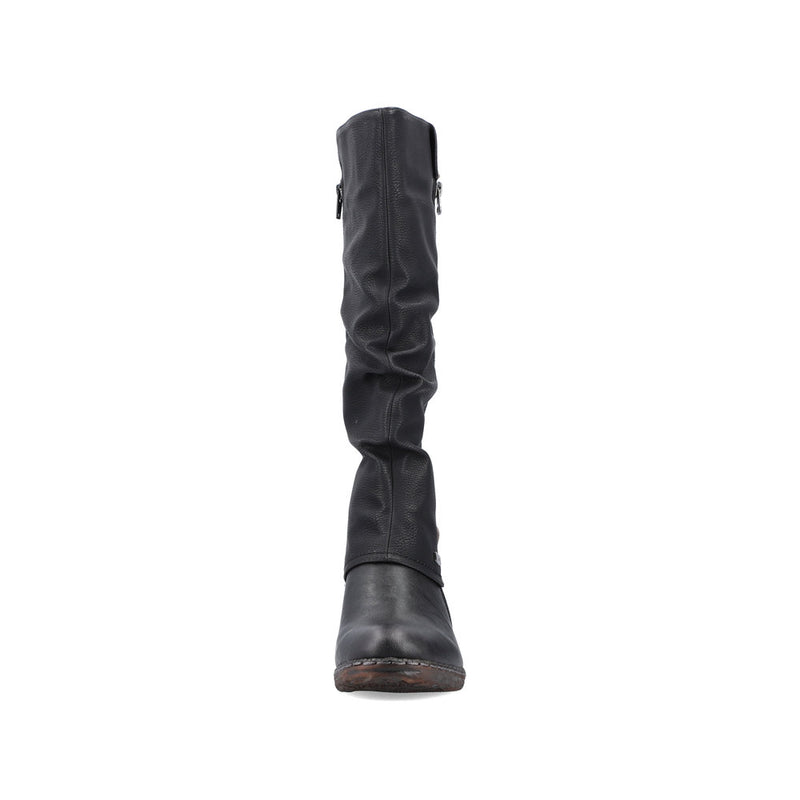 Rieker 93655-00 Womens Black Boots