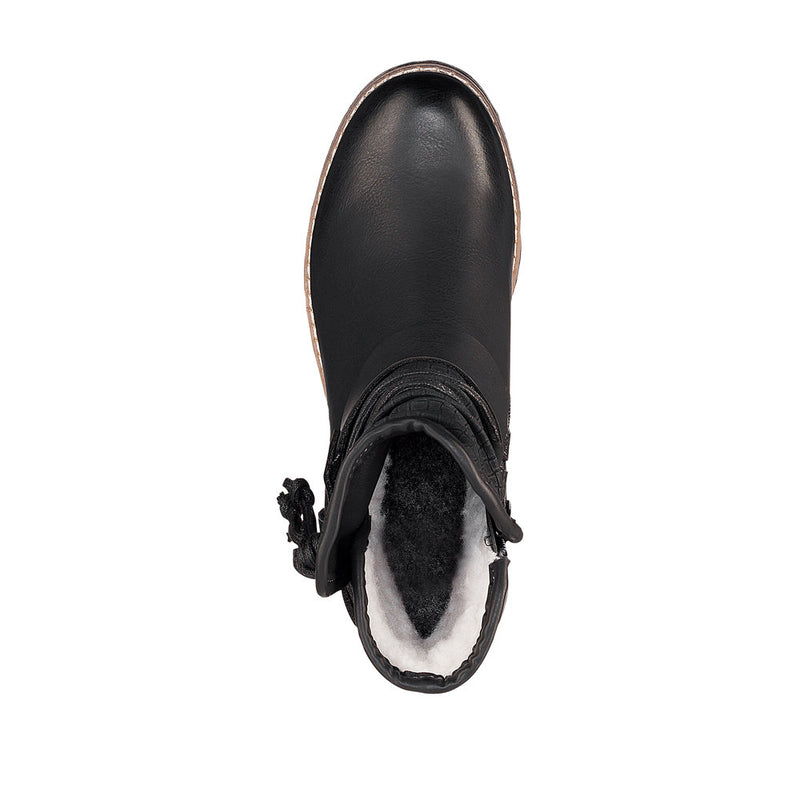 Rieker 94689-00 Womens Black Boots