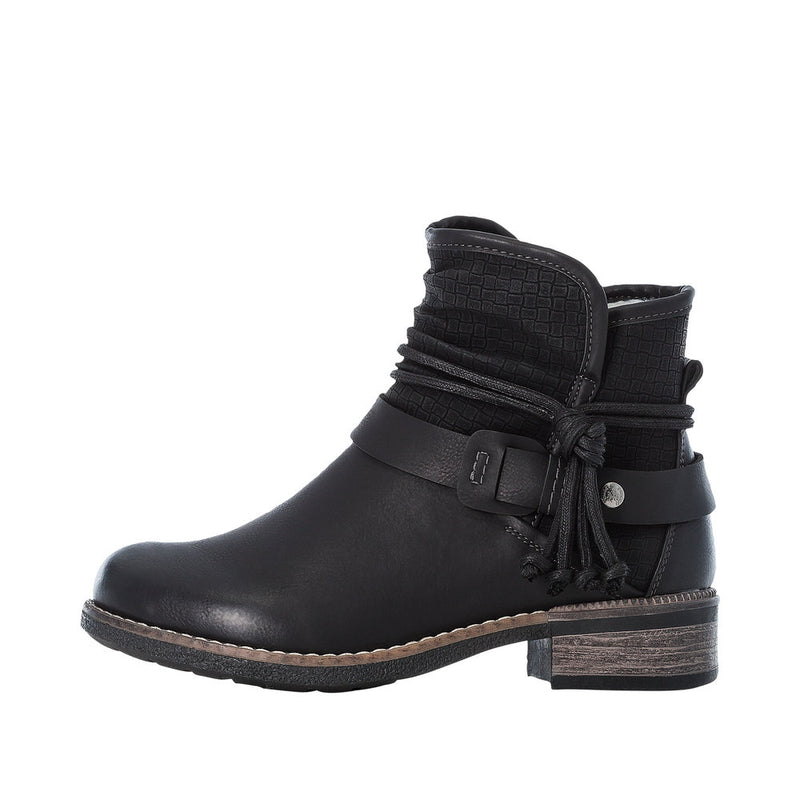 Rieker 94689-00 Womens Black Boots
