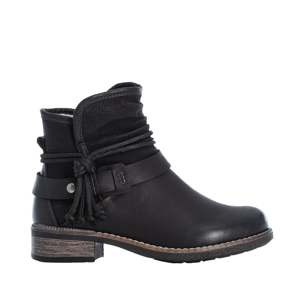 Rieker 94689-00 Womens Black Boots