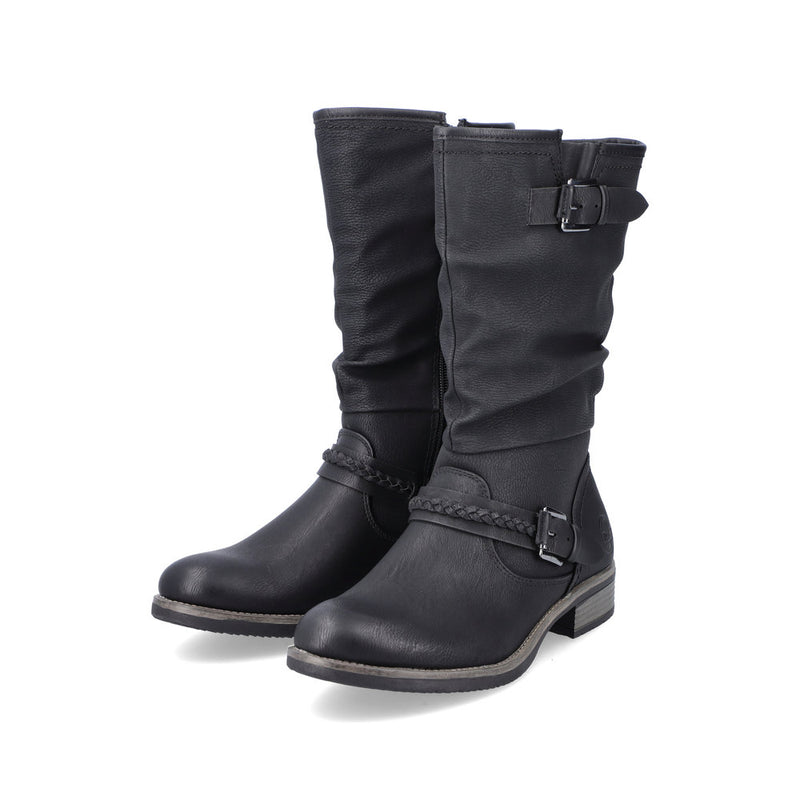 Rieker 98860-00 Womens Black Boots