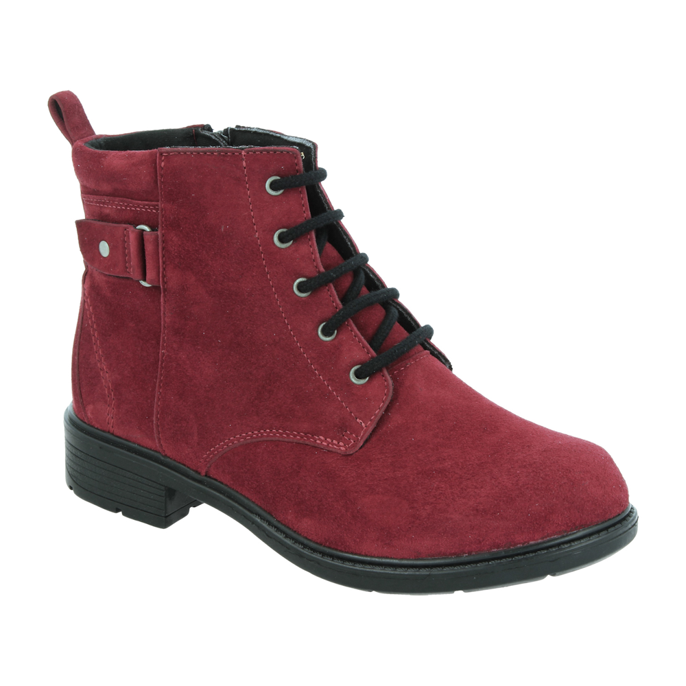 DB Shoes Bayeux Red Suede Boots 2V