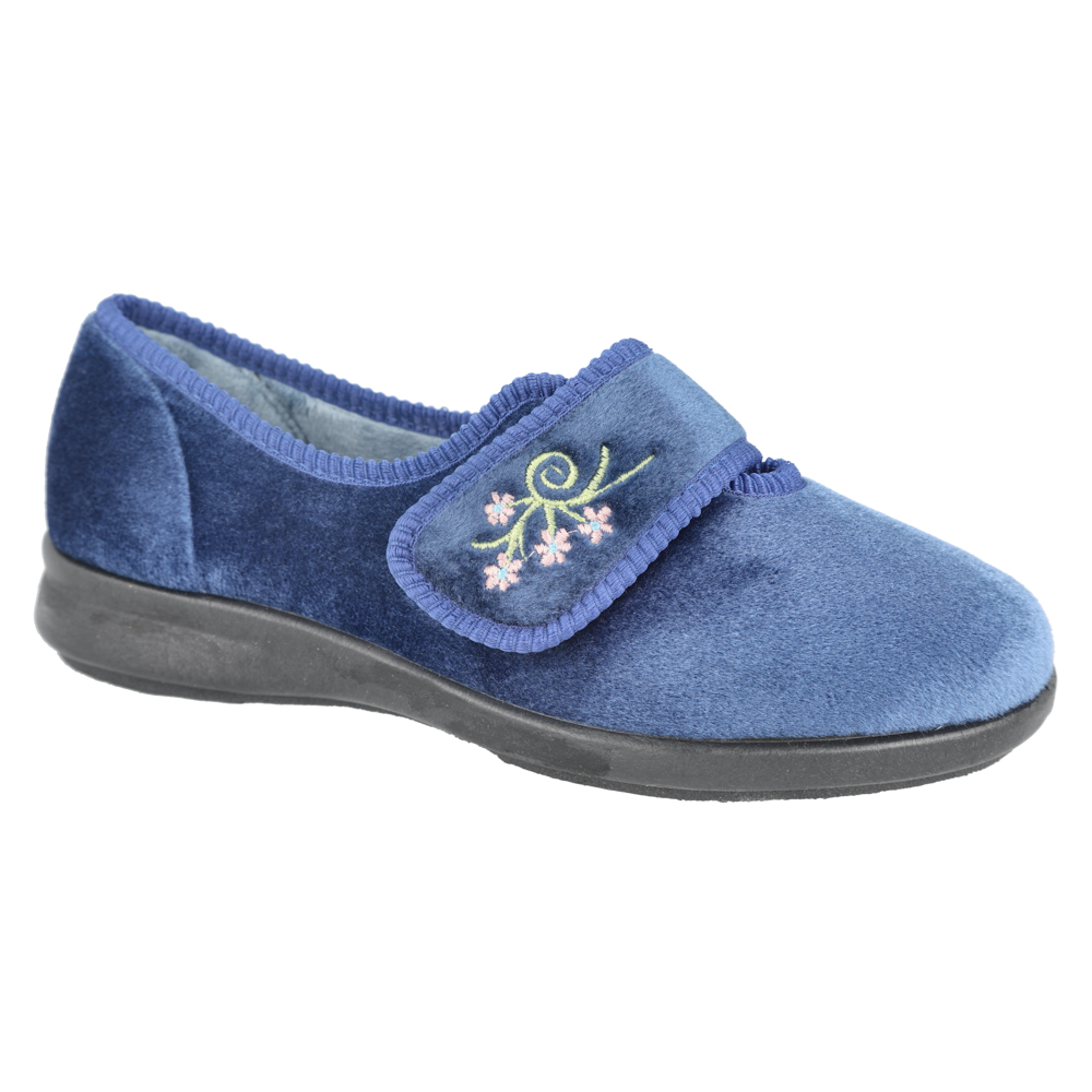 DB Shoes Caroline 2 71076N Navy Slippers 2V