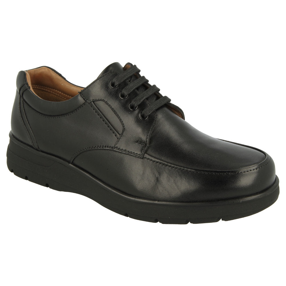 DB Shoes Congo Black Smooth Leather Shoes EV