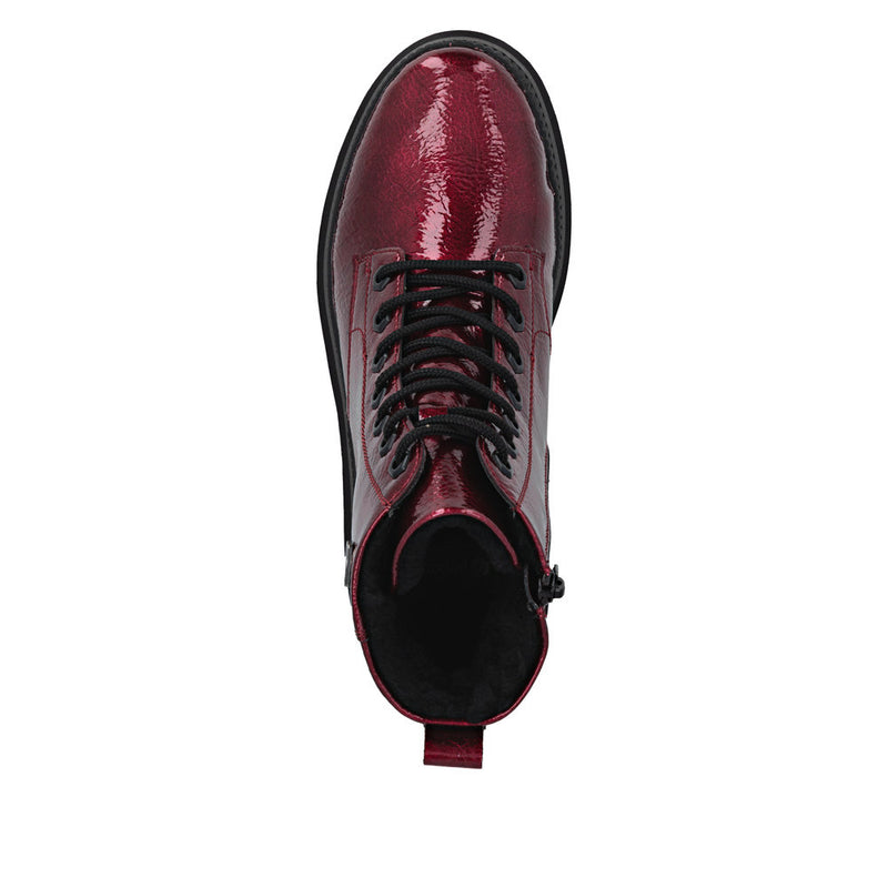 Remonte D0C82-33 Red Patent Boots
