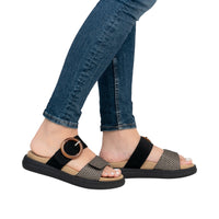 Remonte D2N51-03 Black Combination Sandals
