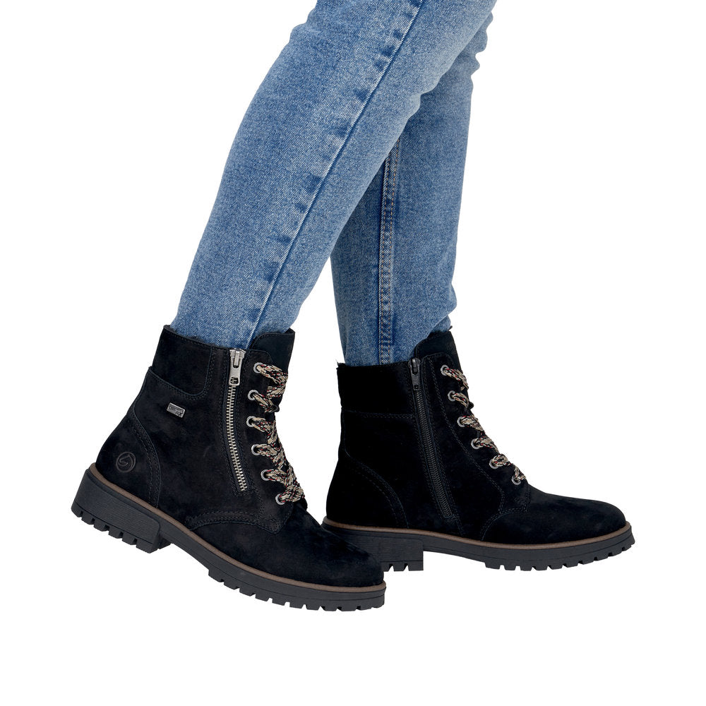 Remonte D3W70-02 Claire Black Wide Boots