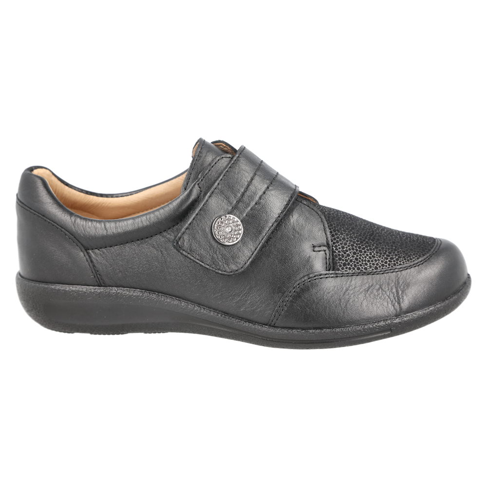 DB Shoes Ember Black Leather Shoes 2V