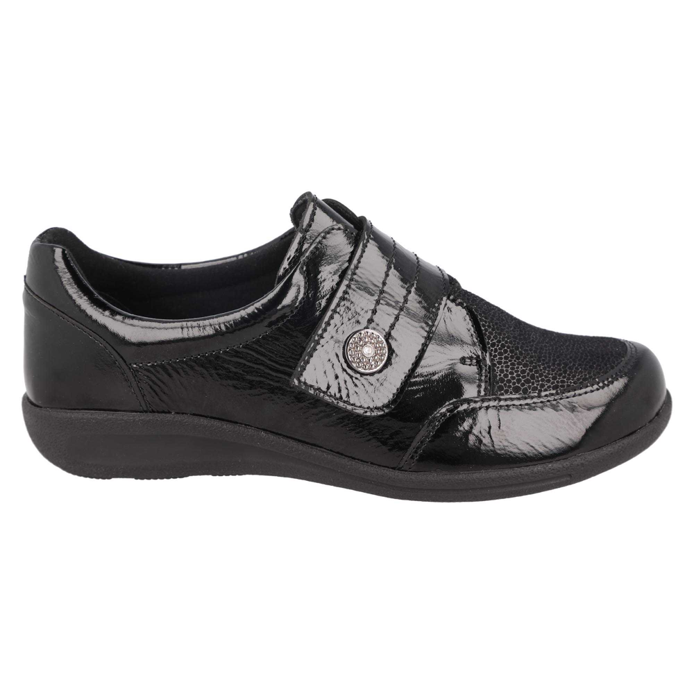 DB Shoes Ember Black Patent Shoes 2V