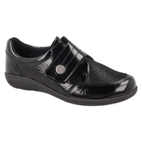 DB Shoes Ember Black Patent Shoes 2V