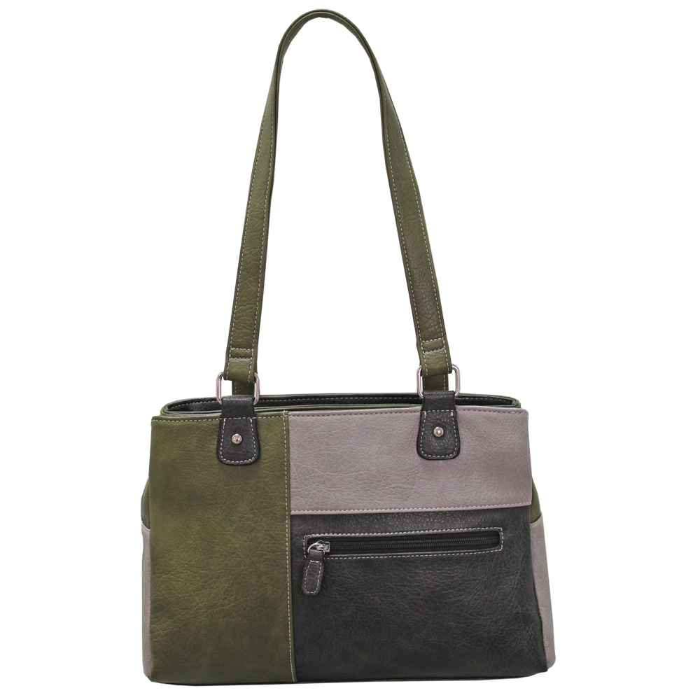 Envy Evie Khaki/Grey Bag
