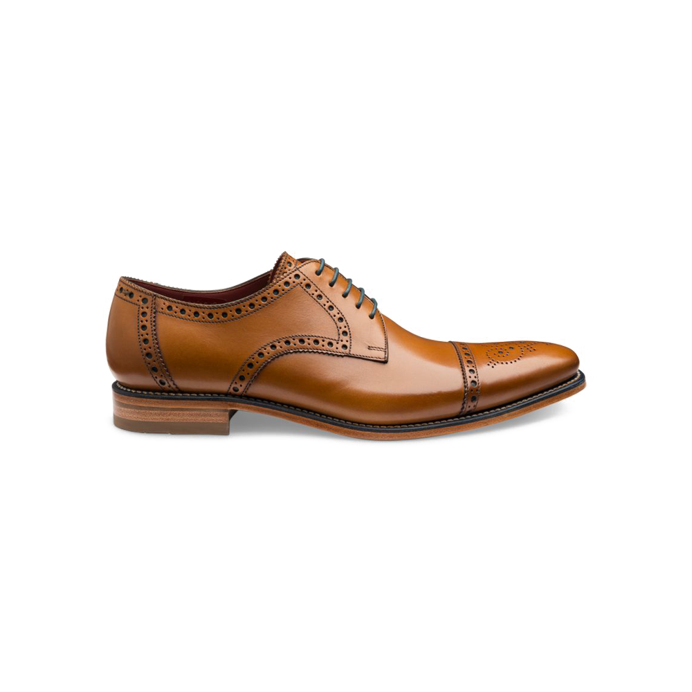Loake Foley Tan Burnished Leather Shoes