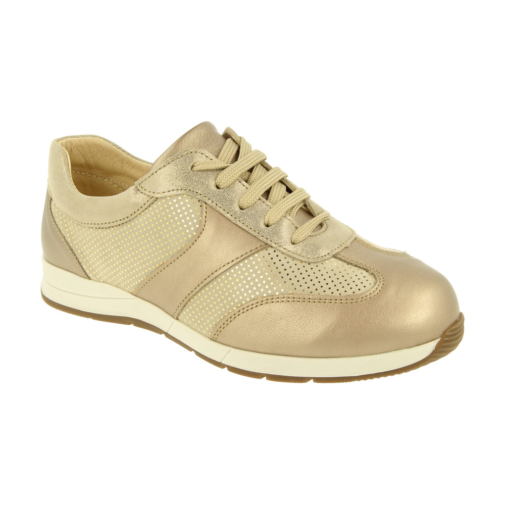 DB Shoes Gadwall Gold Lea / Suede Shoes 6V