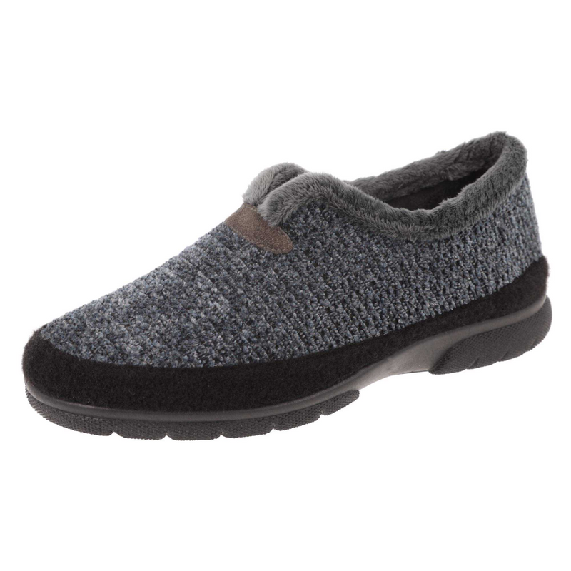 DB Shoes Graham Navy/Black Textile Slippers 2V