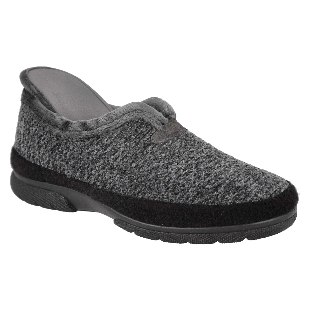 DB Shoes Graham Navy/Black Textile Slippers 2V