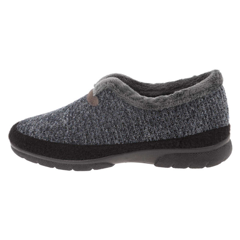 DB Shoes Graham Navy/Black Textile Slippers 2V