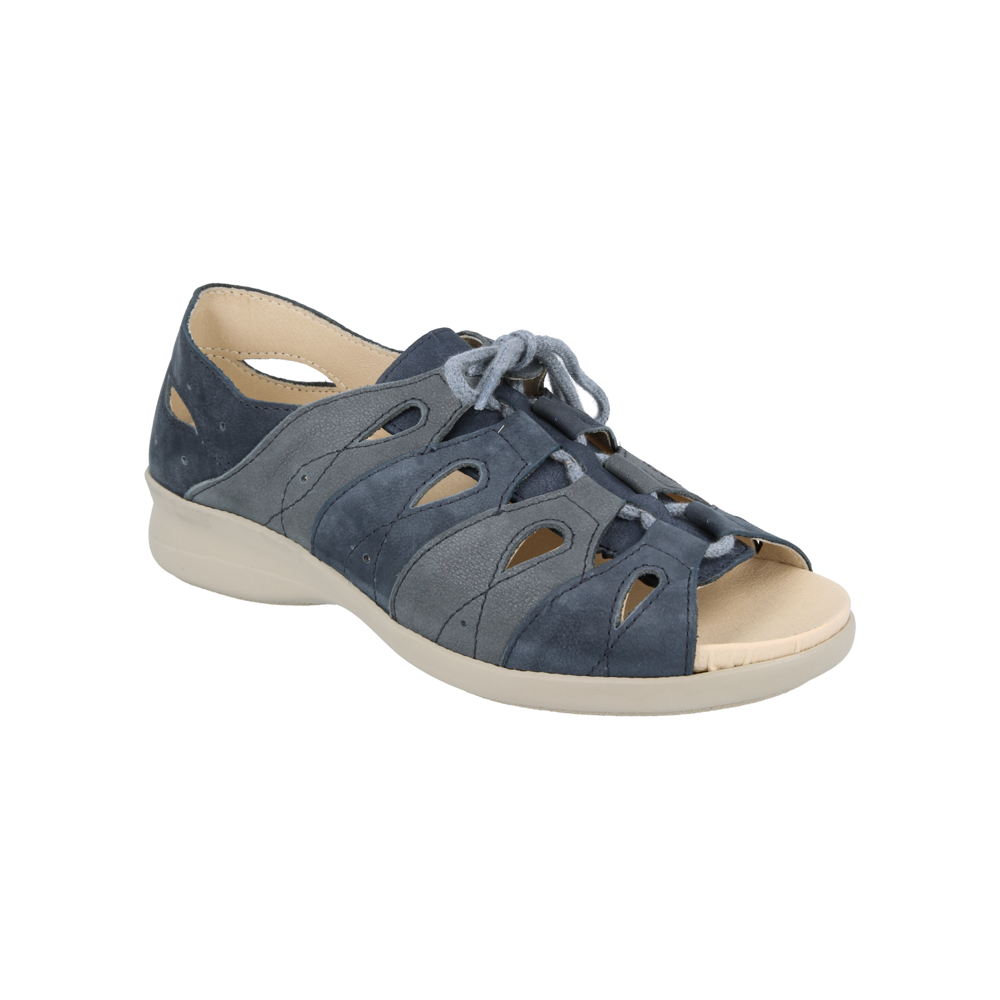 DB Shoes Hazel Two Tone Blue Nubuck Sandals 6V