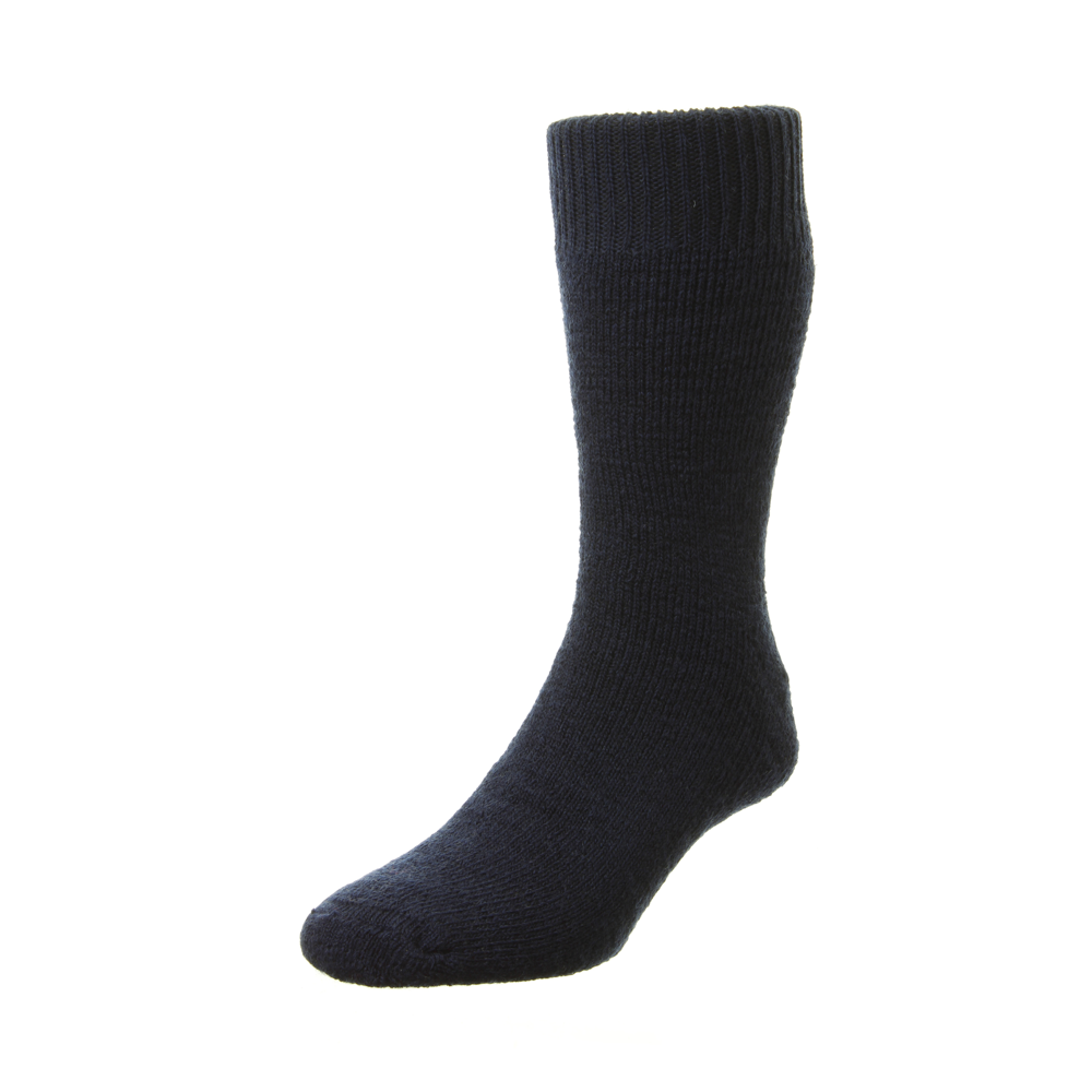 HJ Hall HJ800 Rambler Navy Socks,6-11