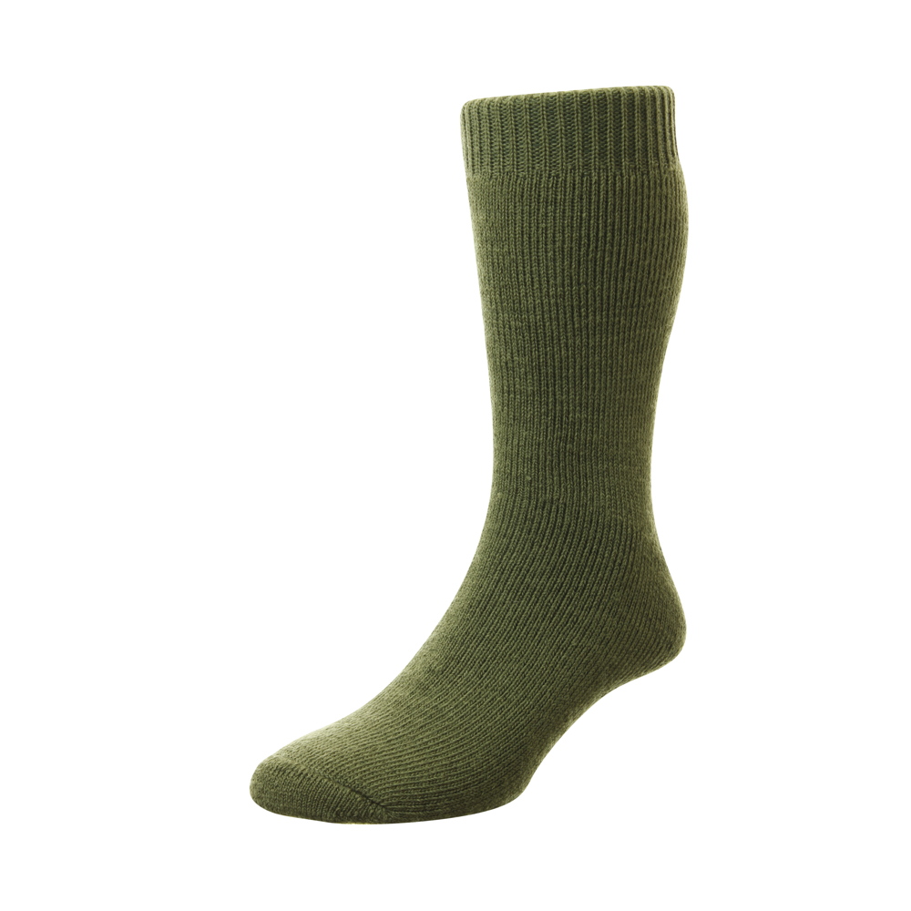 HJ Hall HJ800 Rambler Olive Socks,6-11