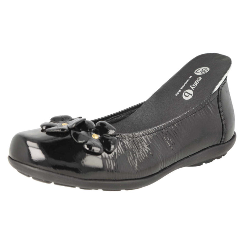 DB Shoes Imani Black Patent Shoes 2V
