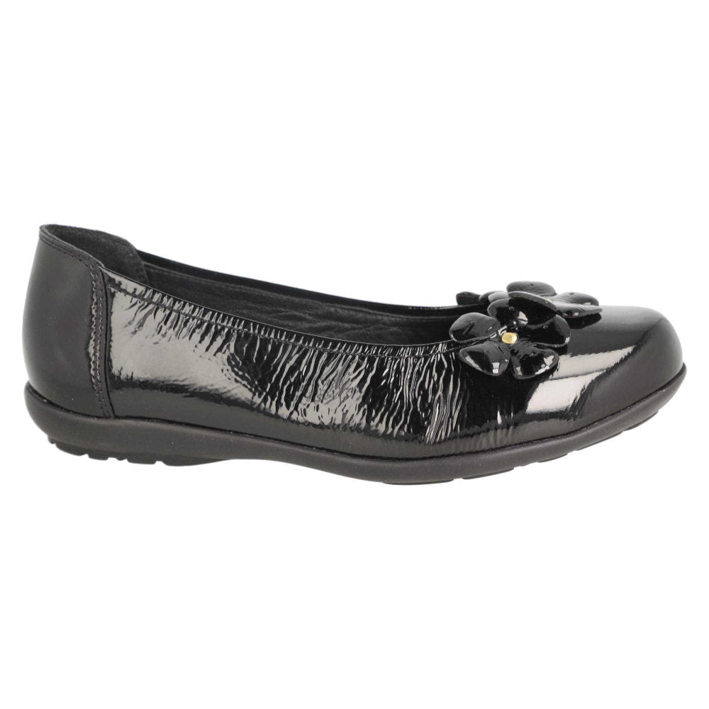 DB Shoes Imani Black Patent Shoes 2V