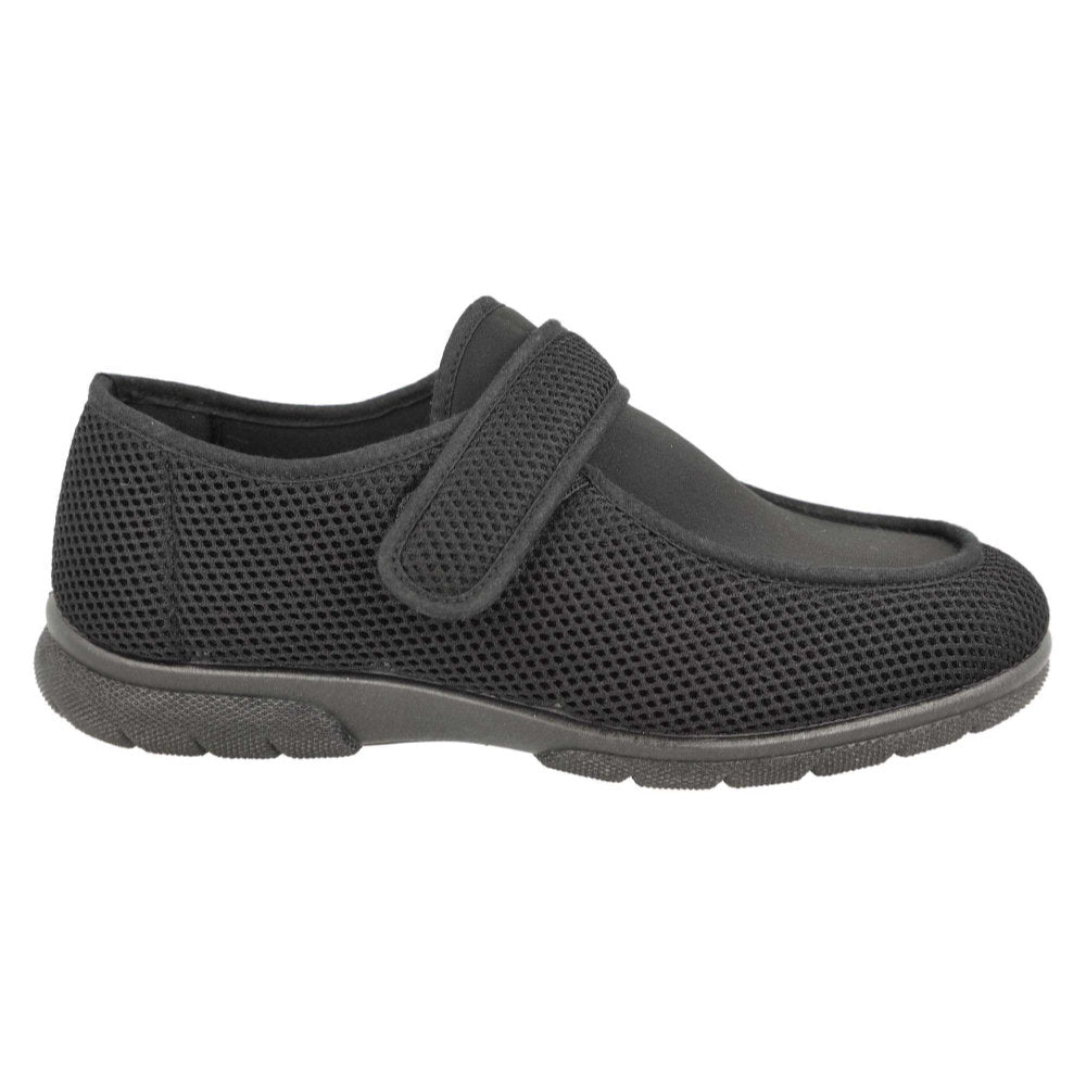 DB Shoes Jamie Black Stretch Textile Shoes 6V