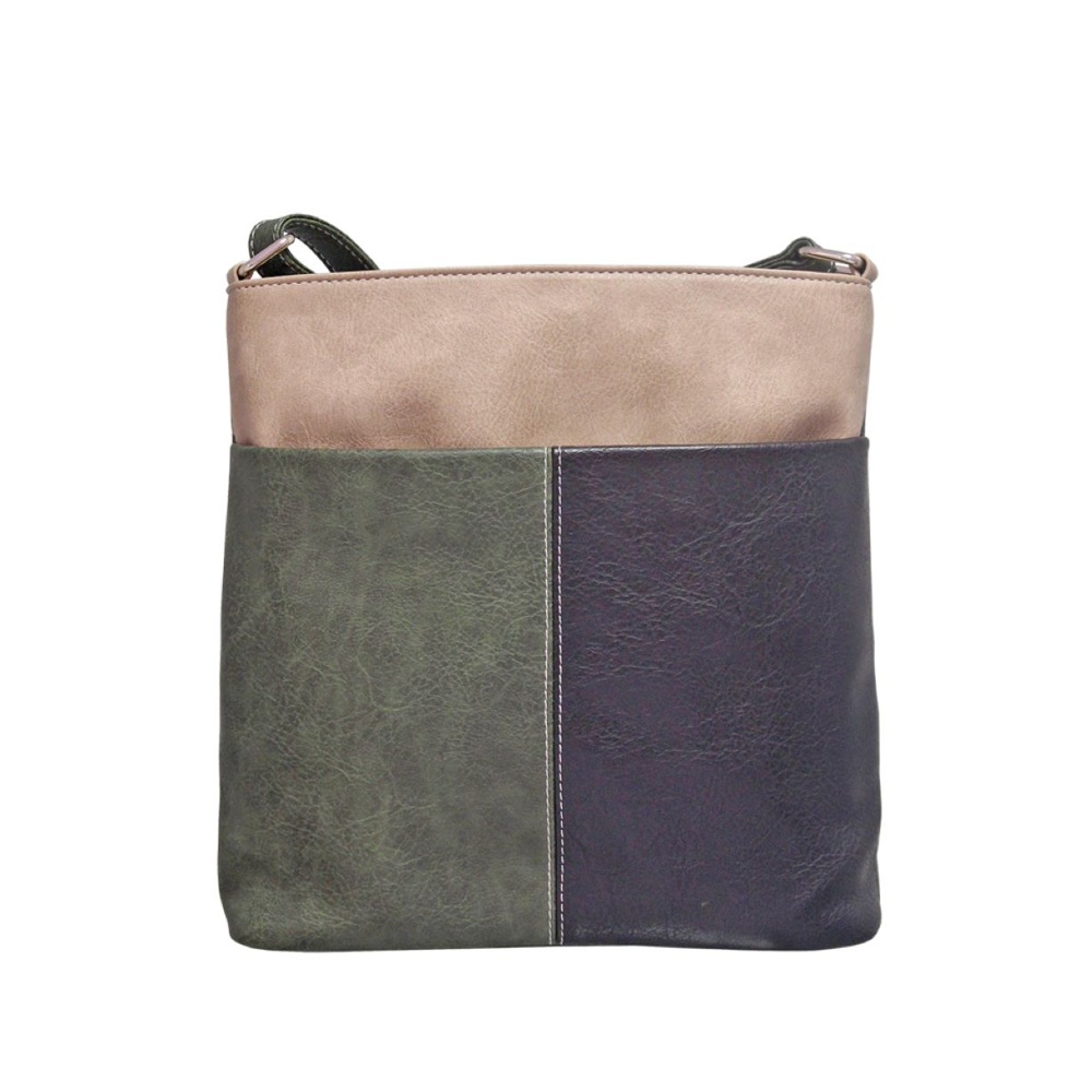Envy Julie Khaki/Mink Bag