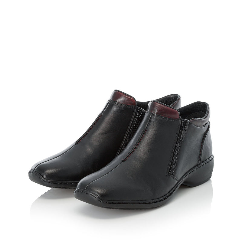 Rieker L3882-00 Womens Black Boots