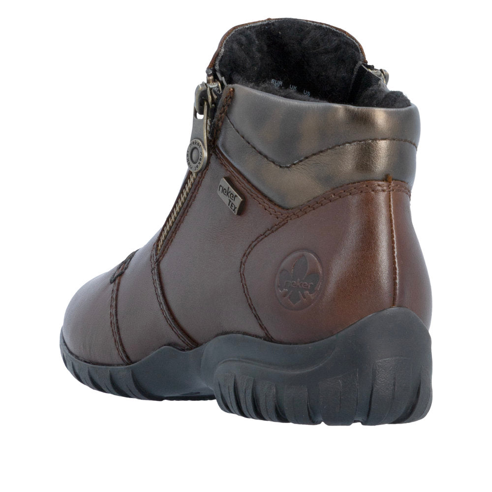 Rieker Birthe L4655-27 Wide Brown Boots