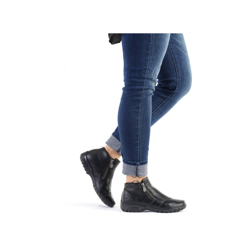 Rieker L4663-01 Womens Black Wide Boots