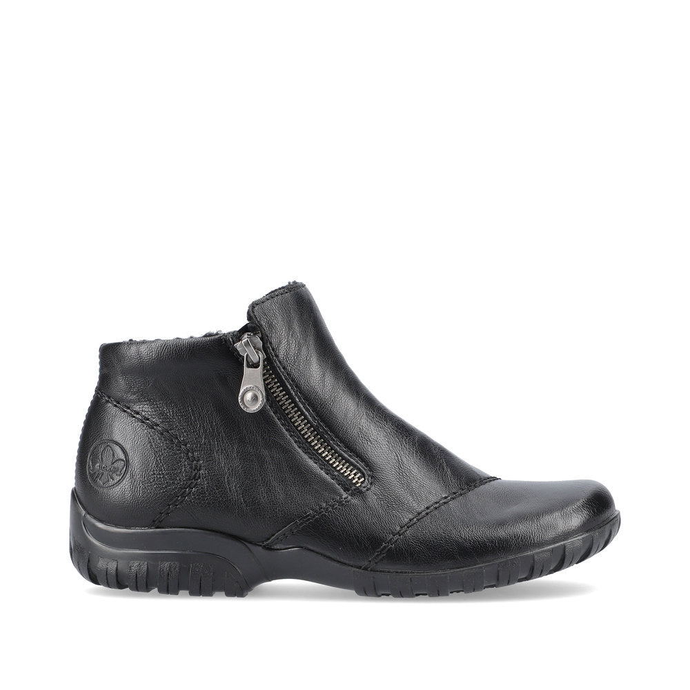 Rieker L4663-01 Womens Black Wide Boots
