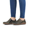 Rieker L7571-54 Womens Green Shoes