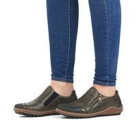Rieker L7571-54 Womens Green Shoes
