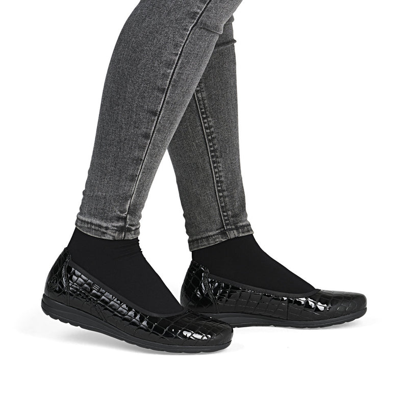 Rieker L9350-01 Womens Black Shoes