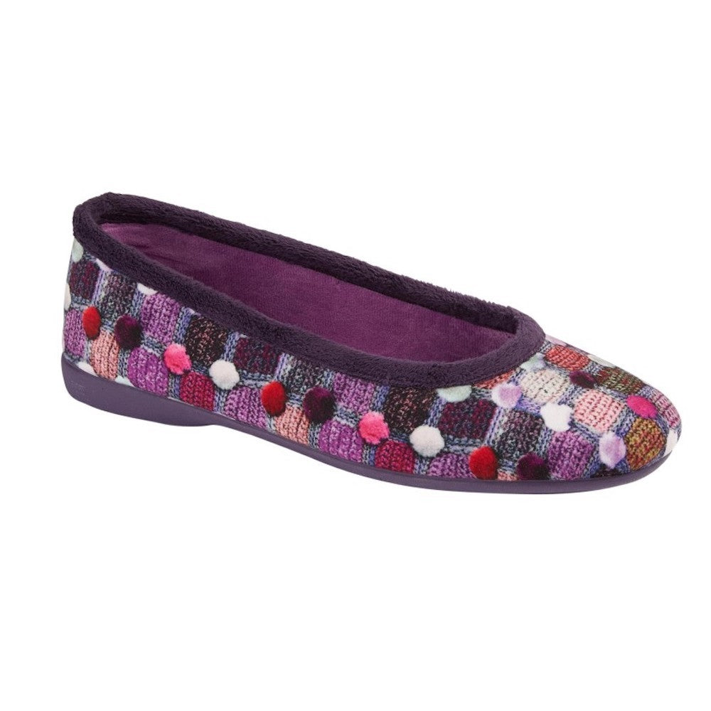 Sleepers Samira LS749P Purple/Multi Slippers