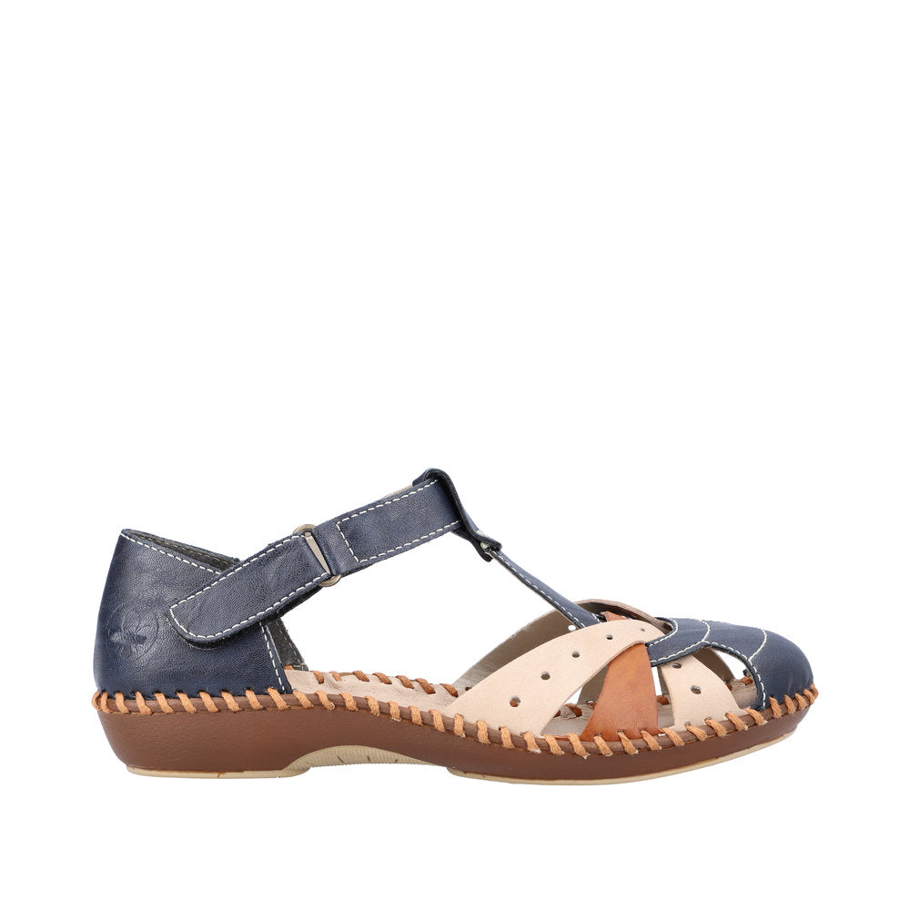 Rieker M1655-14 Blue Combination Shoes