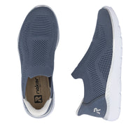 Rieker Edith M5072-10 Blue Wide Shoes