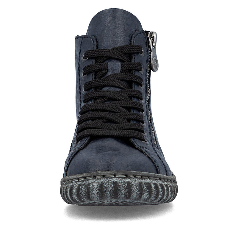 Rieker N0921-14 Womens Blue Wide Boots