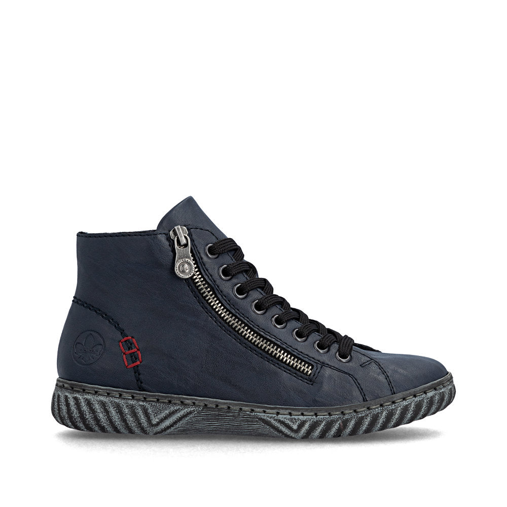 Rieker N0921-14 Womens Blue Wide Boots